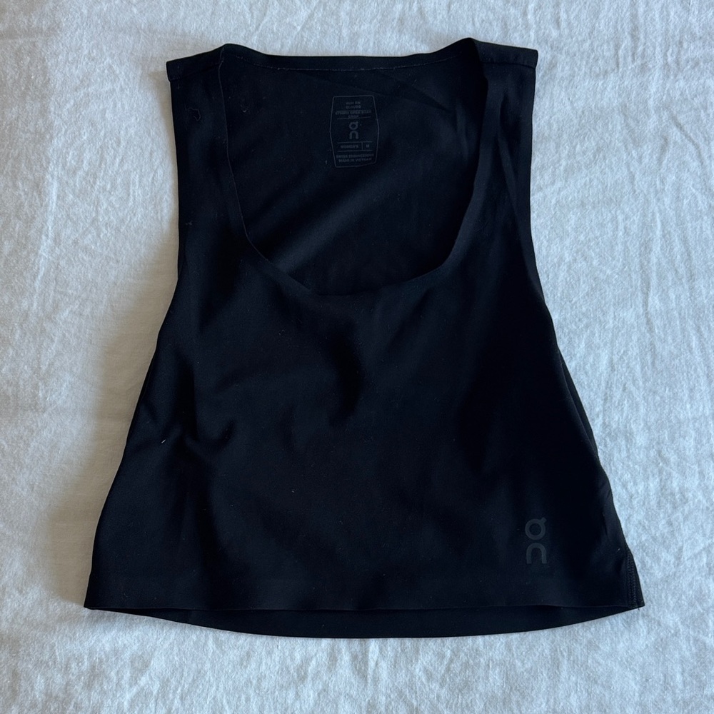 On Running Black Tank Top